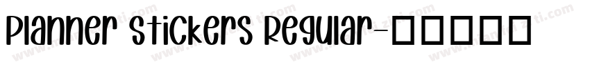 Planner Stickers Regular字体转换